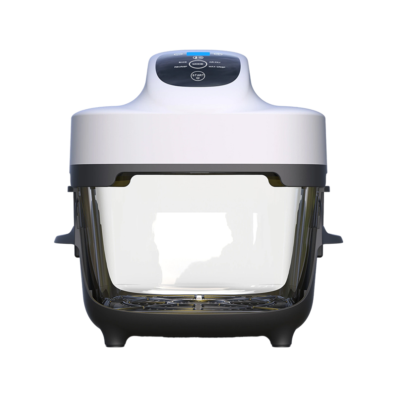 Компактная стеклянная фритюрница 4-в-1